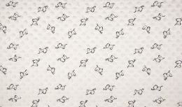Premium Dimple Fleece Print | Elephants Ecru