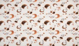 Jersey Cotton Fabric | Stars & Moon Camel
