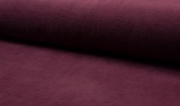 Jersey Cotton Fleece Fabric | Bordeaux