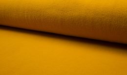 Jersey Cotton Fleece Fabric | Ochre