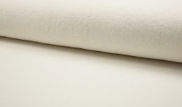 Jersey Cotton Fleece Fabric | Ecru