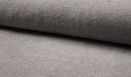 Jersey Cotton Fleece Fabric | Light Grey Melange