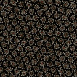 Renee Nanneman - Belle Rose Fabric | Small Paisley Black