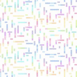 Rainbow Garden Fabric | Path White