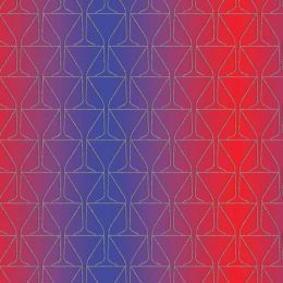 Mixology Fabric | Glass Silhouette  Ombre