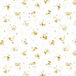 Little Brier Rose Fabric | Fairy Godmother White