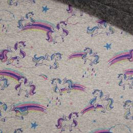 Luxury Sweatshirt Fabric | Unicorn Lilac/Pink
