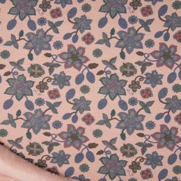 Luxury Sweatshirt Fabric | Flowers Dusty Pink