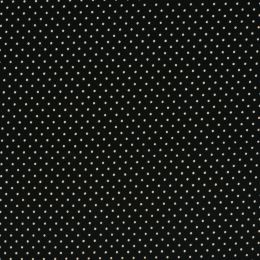 Jersey Cotton Rich Fabric | Black Dot