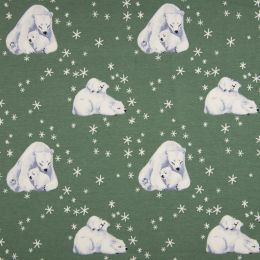Jersey Cotton Rich Fabric | Polar Bear