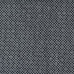 Moda Whispers Metallic Fabric | Diamonds Silver on Black