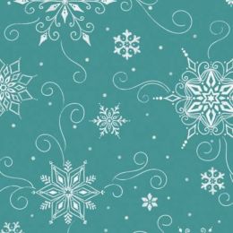 Riley Blake Designs Extra Wide Fabric | Snowed In Teal