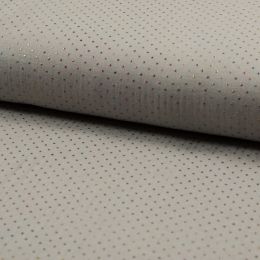 Double Gauze Fabric | Metallic Multi - Silver