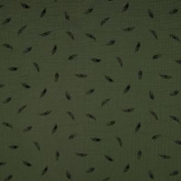 Double Gauze Fabric | Feathers Khaki