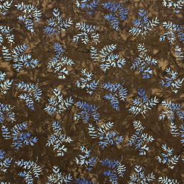 Stitch It Spring 22 Batik Fabric | Sprig Brown