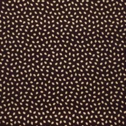 Classic Blender Fabric | Leaves Cream On Brown