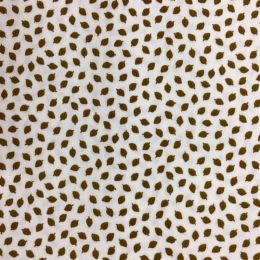 Classic Blender Fabric | Leaves Brown On Cream
