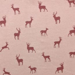 Jersey Cotton Rich Fabric | Deer Pink