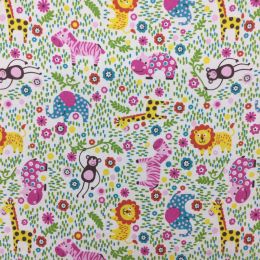 Winceyette Fabric | Safari Pink
