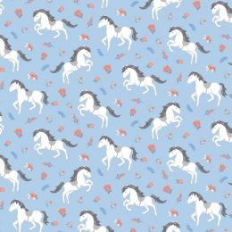 Sweet Dreams Fabric | White Stallion
