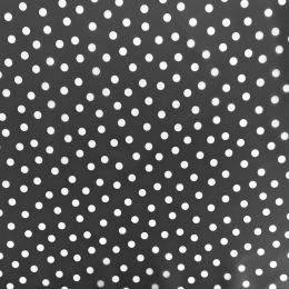 PU Printed Waterproof Raincoat Fabric | Spots Black