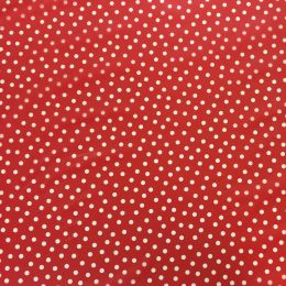 PU Printed Raincoat Fabric | Spots Red