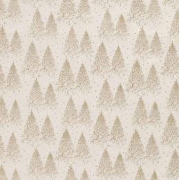 Stitch It, Festive Sparkle Fabric | Dusty Xmas Tree Off White