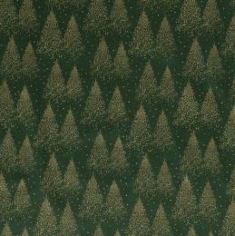 Stitch It, Festive Sparkle Fabric | Dusty Xmas Tree Green