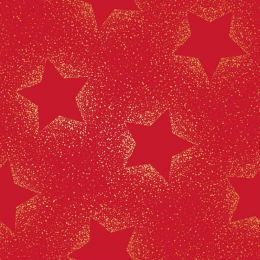 Stitch It, Festive Sparkle Fabric | Dusty Star Red