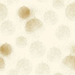 Stitch It, Festive Sparkle Fabric | Dusty Bauble Off White