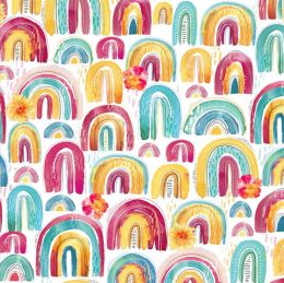 Good Vibes Fabric | Rainbows