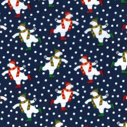 Christmas Fun Fabric | Polar Bears Navy