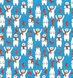 Christmas Fun Fabric | Festive Polar Bear