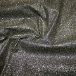 Glitter Cotton Fabric | Shimmer Black/Gold