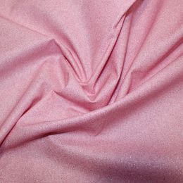 Glitter Cotton Fabric | Shimmer Pink