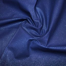 Glitter Cotton Fabric | Shimmer Royal