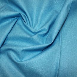 Glitter Cotton Fabric | Shimmer Turquoise