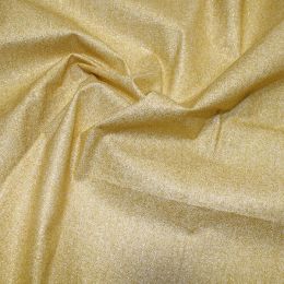 Glitter Cotton Fabric | Shimmer White Gold