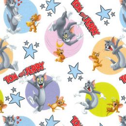 Wide Width Licensed Cotton Fabric | Tom & Jerry