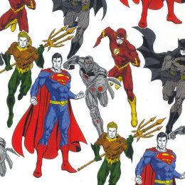 Wide Width Licensed Cotton Fabric | Justice League