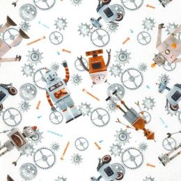 Wide Width Licensed Cotton Fabric | Robots