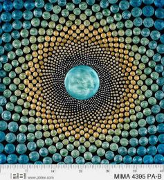 Mindful Mandalas Fabric - P&B Textiles | Panel - Blue Ray