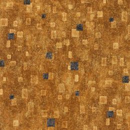 Metallic Robert Kaufman Fabric | Gustav Klimt - Abstract Tiles Gold