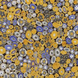 Metallic Robert Kaufman Fabric | Gustav Klimt - Jewel Cobalt