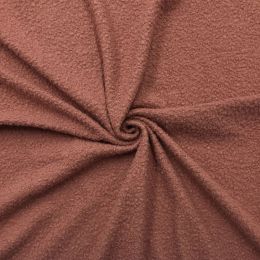 Classic Boucle Coating Fabric | Deep Rose