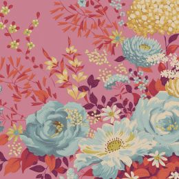Chic Escape Tilda Fabric | Wildgarden Pink