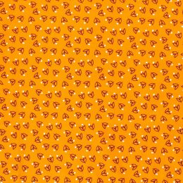 Cotton Print Fabric | Vibrant Burst Orange