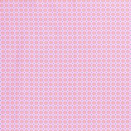 Cotton Print Fabric | Linear Daisy Pink