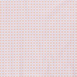 Cotton Print Fabric | Linear Daisy Silver