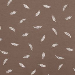 Stitch It Classic Jersey Fabric | Feathers Taupe